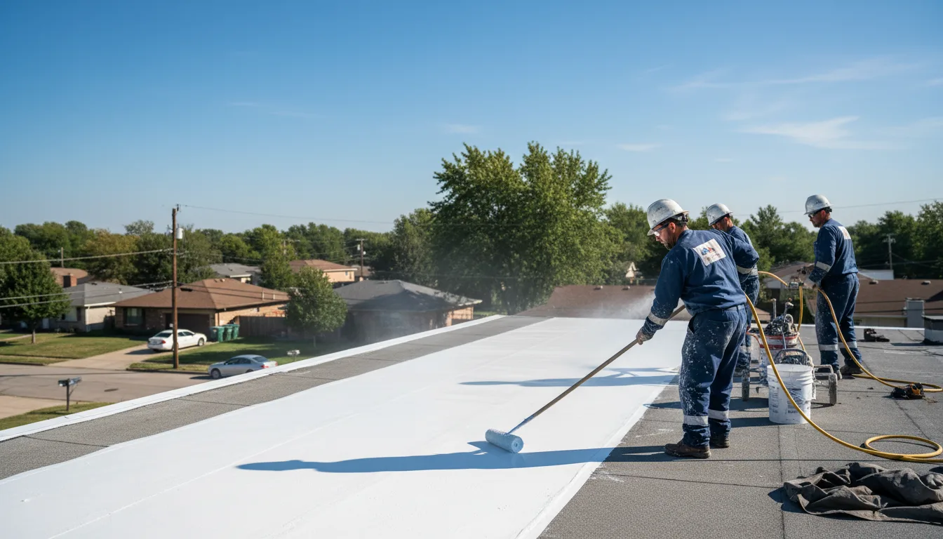 Commercial roof coating in Whitten, IA near me